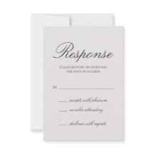 Elegant Solid Färg Grått Bröllop