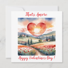 Elegant solnedgång Alla hjärtans dag Toscana Itali Julkort