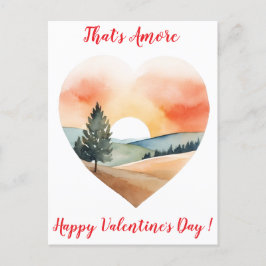 Elegant solnedgång Alla hjärtans dag Toscana Itali Vykort