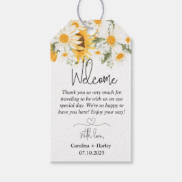 Elegant Solros Daisy Bröllop Välkommen Presentetikett