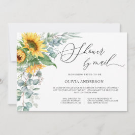 Elegant Solros Eucalyptus Möhippa by Mail Inbjudningar