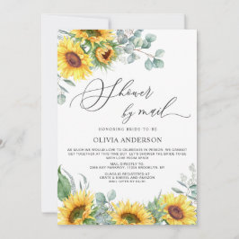 Elegant Solros Eucalyptus Möhippa by Mail Inbjudningar