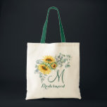 Elegant Solros Eucalyptus Rustic Bridesmaid Tygkasse<br><div class="desc">Elegant Solros Eucalyptus Rustic Bridesmaid Tote Bag. Ge din väska till brudens sida som får dem att känna sig helt smickrade! Komen har anpassat sig för att säga vad du vill. Om du vill göra ytterligare anpassningar klickar du på länken "anpassa ytterligare" och användor verktyg som är utformat för att...</div>