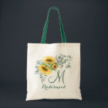 Elegant Solros Eucalyptus Rustic Bridesmaid Tygkasse<br><div class="desc">Elegant Solros Eucalyptus Rustic Bridesmaid Tote Bag. Ge din väska till brudens sida som får dem att känna sig helt smickrade! Komen har anpassat sig för att säga vad du vill. Om du vill göra ytterligare anpassningar klickar du på länken "anpassa ytterligare" och användor verktyg som är utformat för att...</div>