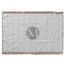 Elegant Solros Mönster Monogrammad