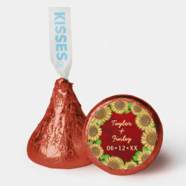Elegant Solros Red Rustic jul Bröllop