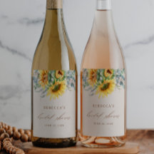 Elegant solrosbröllopsdusch 