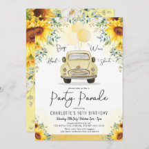 Elegant Solrosdrift Thru Födelsedagsfest Parad