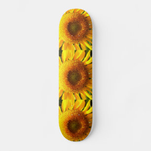Elegant solrosfoto skateboard bräda 21,5 cm