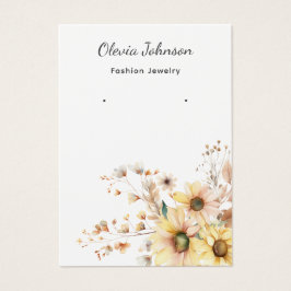 Elegant Solrosjuvelyr Visning Visitkort