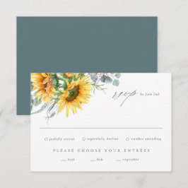 Elegant Solrossokalyptus Bröllop OSA Card