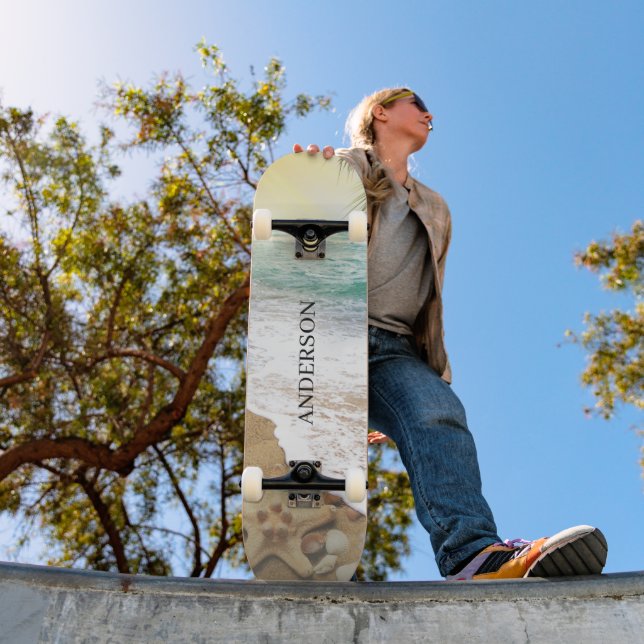 Elegant Solsken och bläckfisk Mini Skateboard Bräda 18,5 Cm (Utomhus 1)