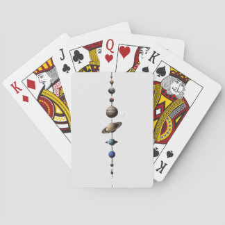 Elegant solsystem planeter inriktning minimalisti Casinokort
