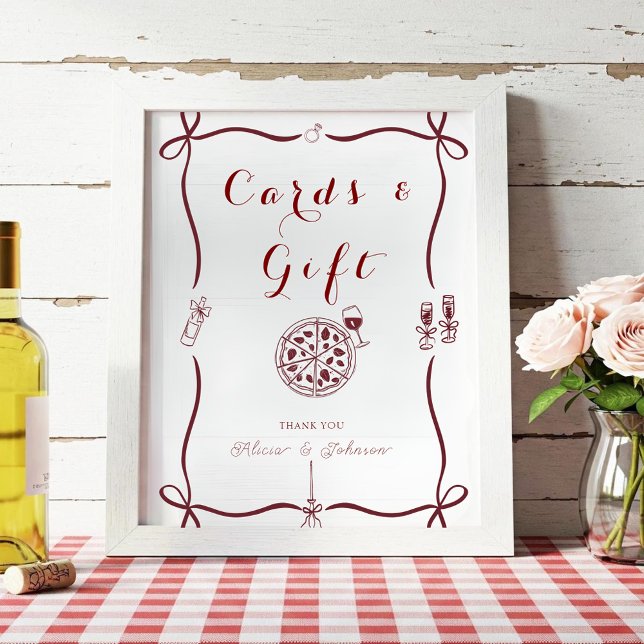 Elegant som är mer förlovningsfest-gift och kort poster (Skapare uppladdad)