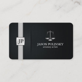 Elegant som är svart, och silveradvokat på lag visitkort