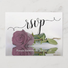 Elegant som återspeglar Dusty Mauve Ro Bröllop OSA Vykort