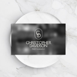 Elegant som låter Monogram-Logotyp fotobakgrund Visitkort