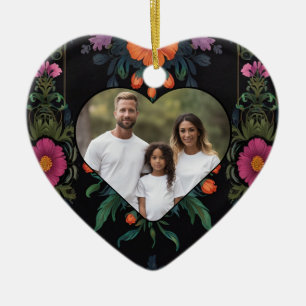 Elegant som segrare för rosans moody blommigt julgransprydnad keramik