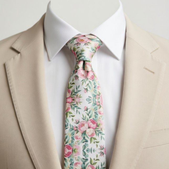 Elegant Sömlös Blommig Mönster Slips (Skapare uppladdad)