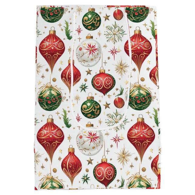 "Elegant Sömlös jul Ornament Mönster (Baksidan)