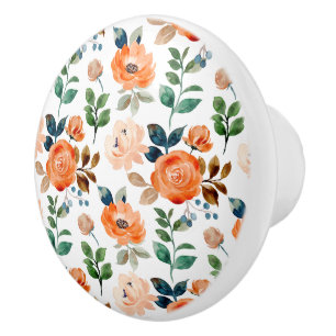Elegant sömlös mönster av akvarellblommor knopp