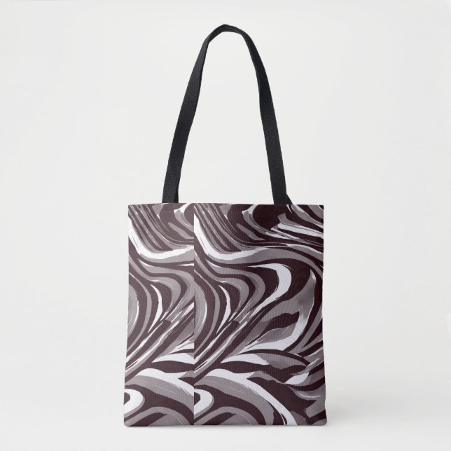 Elegant Sömlös Mönster Shoulder Tote Bag Tygkasse (Framsida)