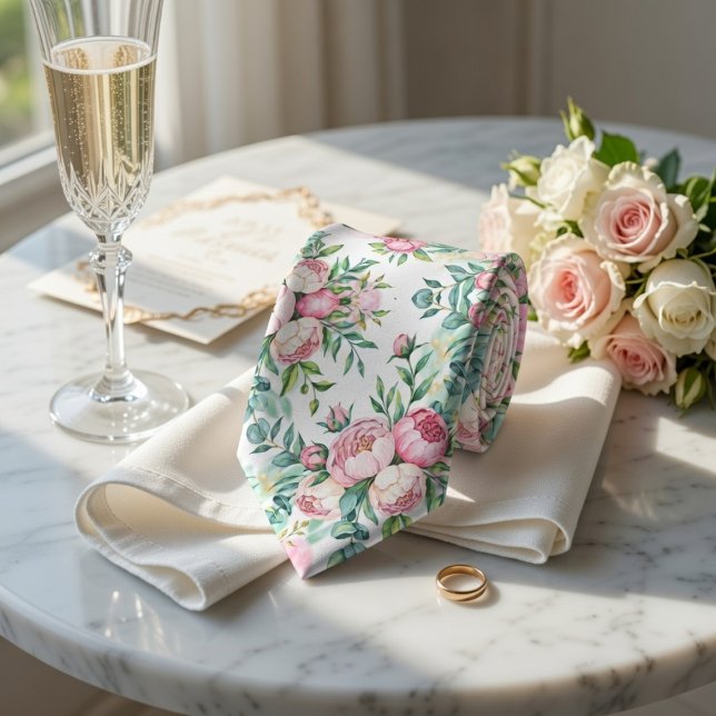 Elegant Sömlöst Blommönster Slips (Skapare uppladdad)