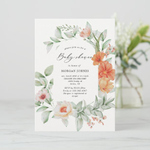 Elegant Sommar Garden Blommigt Baby Shower