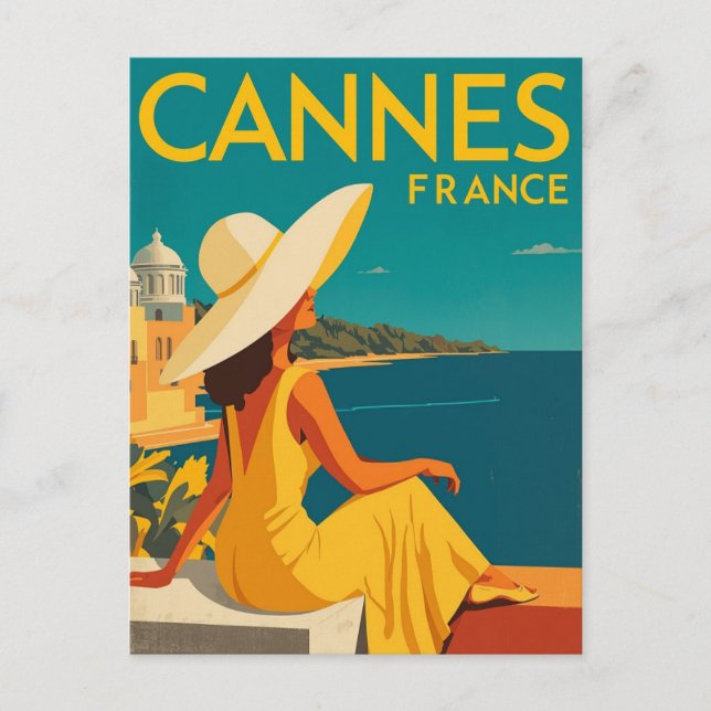 Elegant sommar i Cannes Vykort (Framsida)