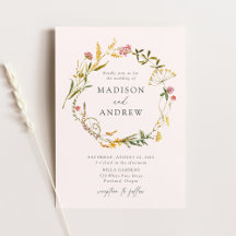 Elegant sommar vildblomma krans rosenskymning bröl