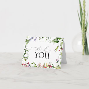 Elegant sommar-vildblomma tack-kort tack kort
