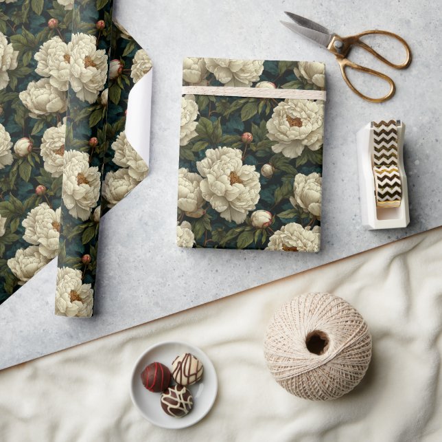 Elegant Sommarblommor Pappra Presentpapper (Hantverk)