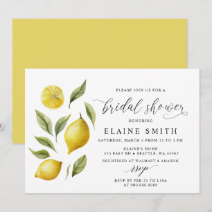 Elegant SommarcitruscitruMöhippan Lemon Lime Inbjudningar