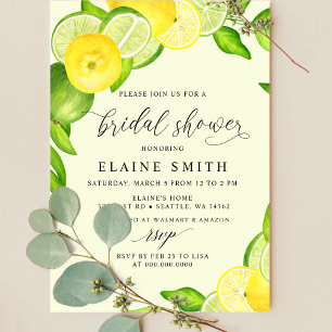 Elegant SommarcitruscitruMöhippan Lemon Lime Inbjudningar