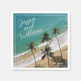 Elegant sommaren Bröllop Pappersservett