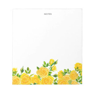 Elegant Sommarfärgen Gula blommor Anteckningsblock