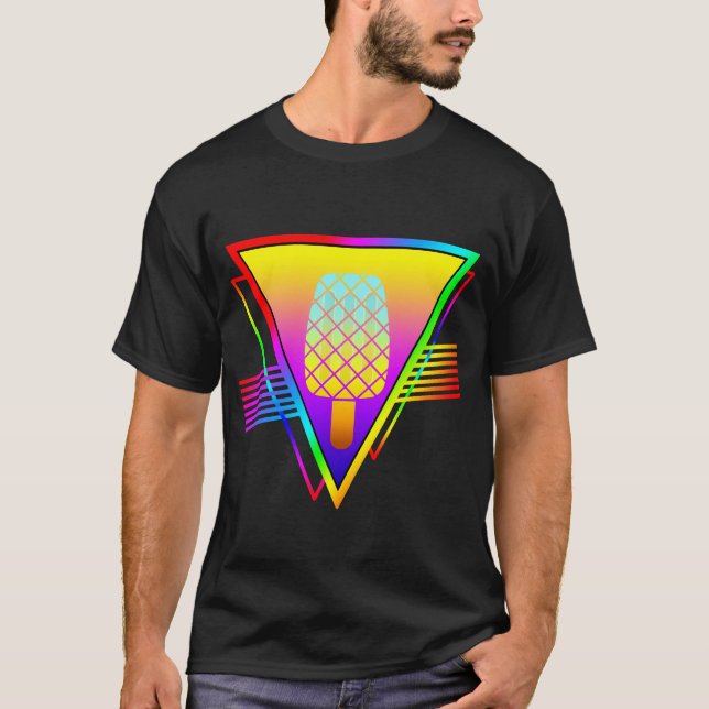 Elegant sommarretro isdroppe t shirt (Framsida)