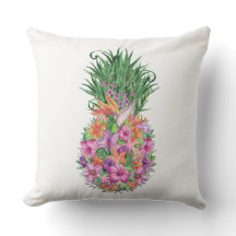 Elegant Sommartropisk Blommigt Ananas