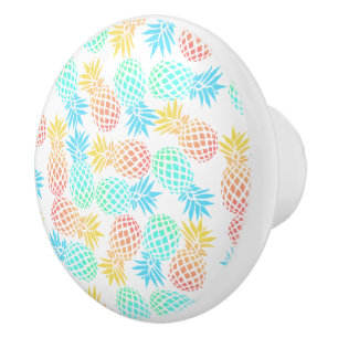 elegant Sommartropisk färgad ananas mönster Knopp