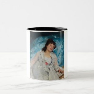 Elegant Sömpande Fransk Kvinna (sötningsmedel) Två-Tonad Mugg