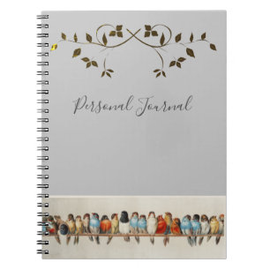 Elegant Songbird Journal Anteckningsbok