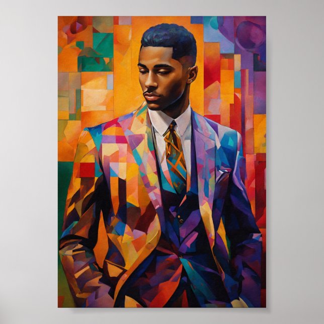 Elegant Sophistican gentleman Harlem Renaissance Poster (Framsidan)