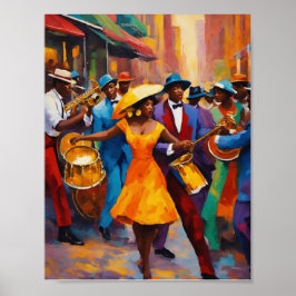 Elegant Sophisticated Harlem Renaissance Music Poster