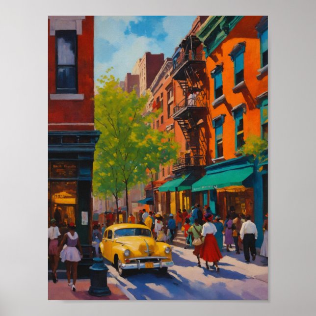 Elegant Sophisticated Harlem Renaissance Shoppes Poster (Framsidan)