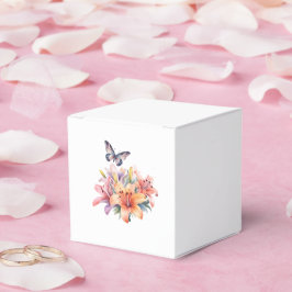 Elegant Söt Blommig & Fjärilsdesign Presentaskar
