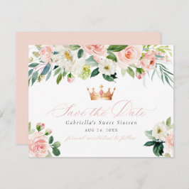 Elegant Söt  Blommigt Söt 16 Spara datum Inbjudningar