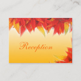 Elegant, söt faller bröllopsmottagningar. tilläggskort