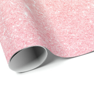 Elegant söt girly ro guld glitter presentpapper