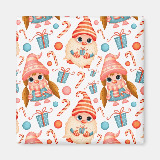 Elegant Söt God jul Magnet (Framsidan)