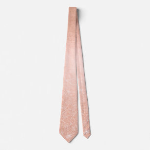 Elegant söt, gradient av koppar ro guld, glitter slips